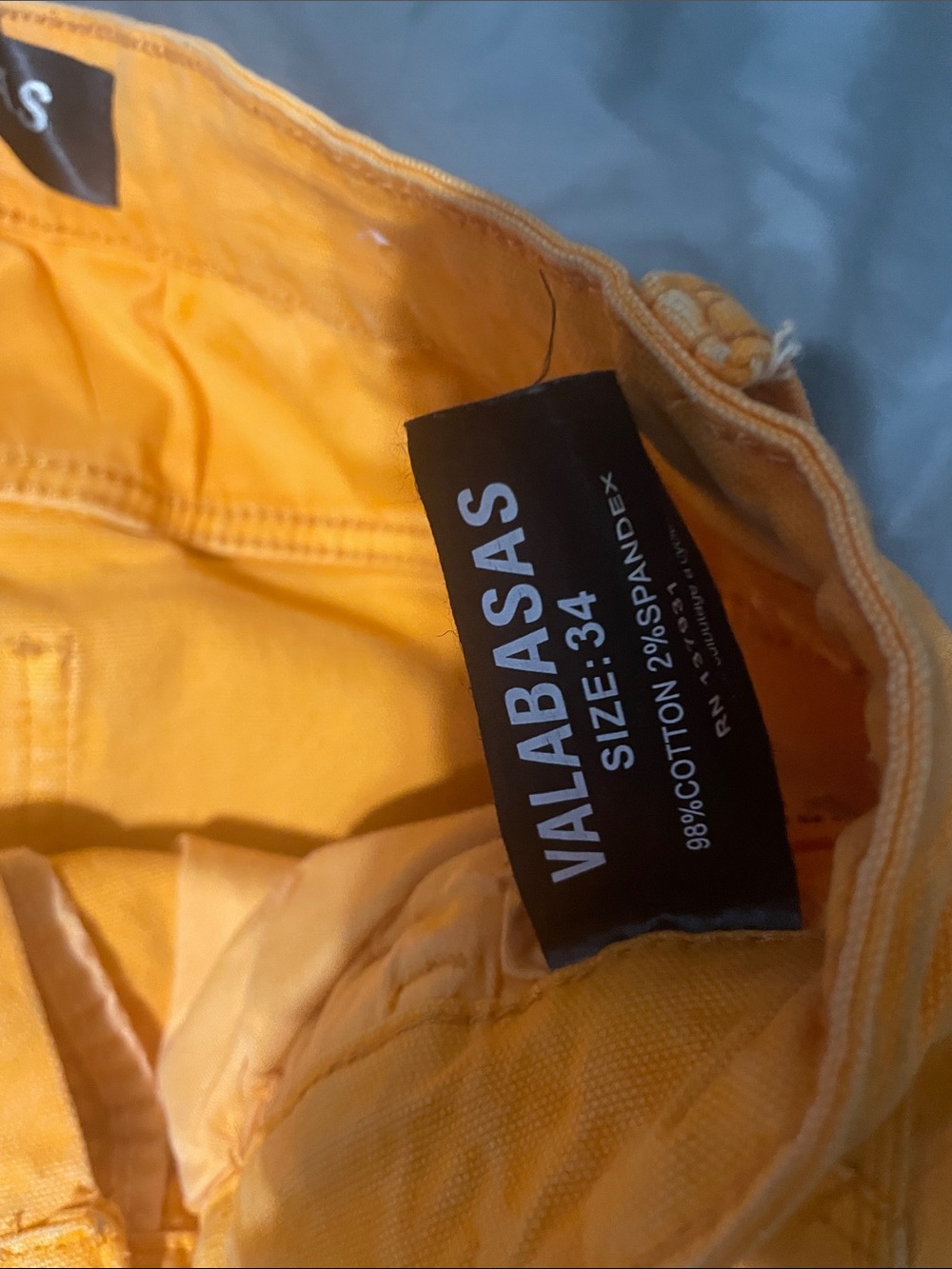 Yellow Distressed Flared Jeans - Picture 3 of 4